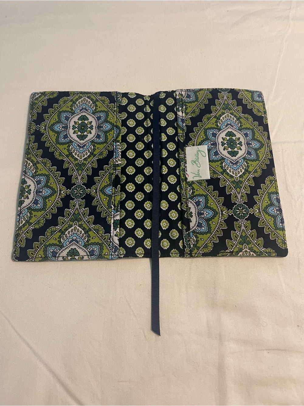 Vera Bradley Navy, Green & Light Blue Quilted Journal Cover